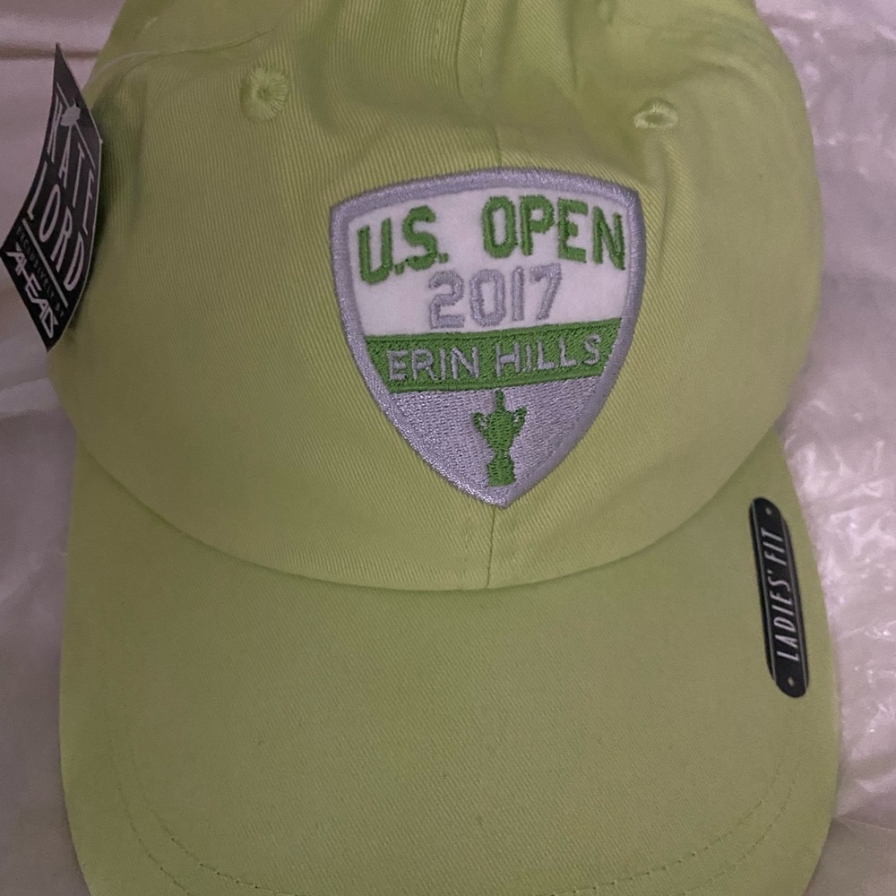 NEW Kate Lord Ladies Golf Hat 2017 US Open Erin Hills Mint green Adj Cap USGA